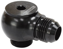 Aeroflow Performance Black Finish 90° Low Profile -12ORB to -12AN Male Adapter AF909-12BLK Autofit