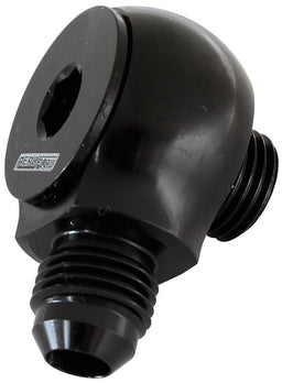Aeroflow Performance Black Finish 90° Low Profile -8ORB to -8AN Male Adapter AF909-08BLK Autofit