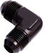 Aeroflow Performance Black Finish 90° Male Flare Union -6AN AF821-06BLK Autofit