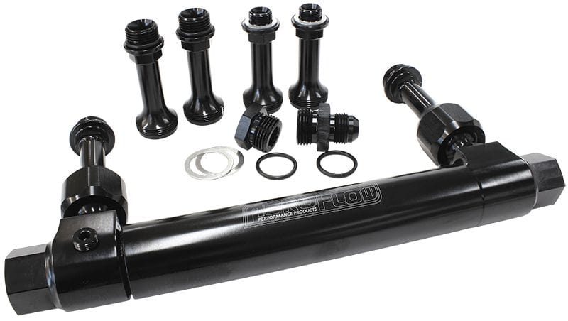 Aeroflow Performance Black Finish Adjustable Billet Fuel Log AF64-2037BLK Autofit