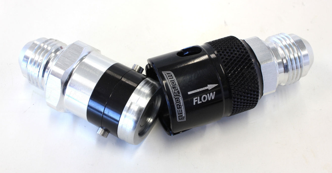 Aeroflow Performance Black Finish Aluminium Quick Release Fitting -8AN Buna N Seal AFQR201-08 Autofit