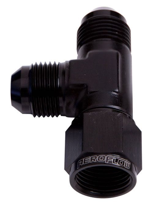 Aeroflow Performance Black Finish AN Tee Female Swivel On Run -3AN AF145-03BLK Autofit