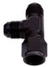 Aeroflow Performance Black Finish AN Tee Female Swivel On Run -6AN AF145-06BLK Autofit