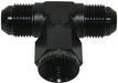 Aeroflow Performance Black Finish AN Tee Female Swivel On Side -3AN AF144-03BLK Autofit