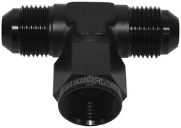 Aeroflow Performance Black Finish AN Tee Female Swivel On Side -8AN AF144-08BLK Autofit