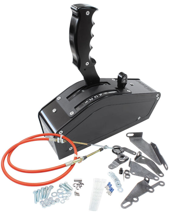 Aeroflow Performance Black Finish Bang Shift PISTOL 2, 3 & 4 Speed Ratchet Shifter AF72-9012BLK Autofit