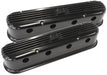 Aeroflow Performance Black Finish Billet Aluminium Retro 2-Piece LS Valve Covers AF64-4110BLK Autofit