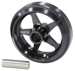 Aeroflow Performance Black Finish Billet Aluminium Wheelie Bar Wheel AF64-4360BLK Autofit