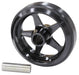 Aeroflow Performance Black Finish Billet Aluminium Wheelie Bar Wheel AF64-4360BLK Autofit