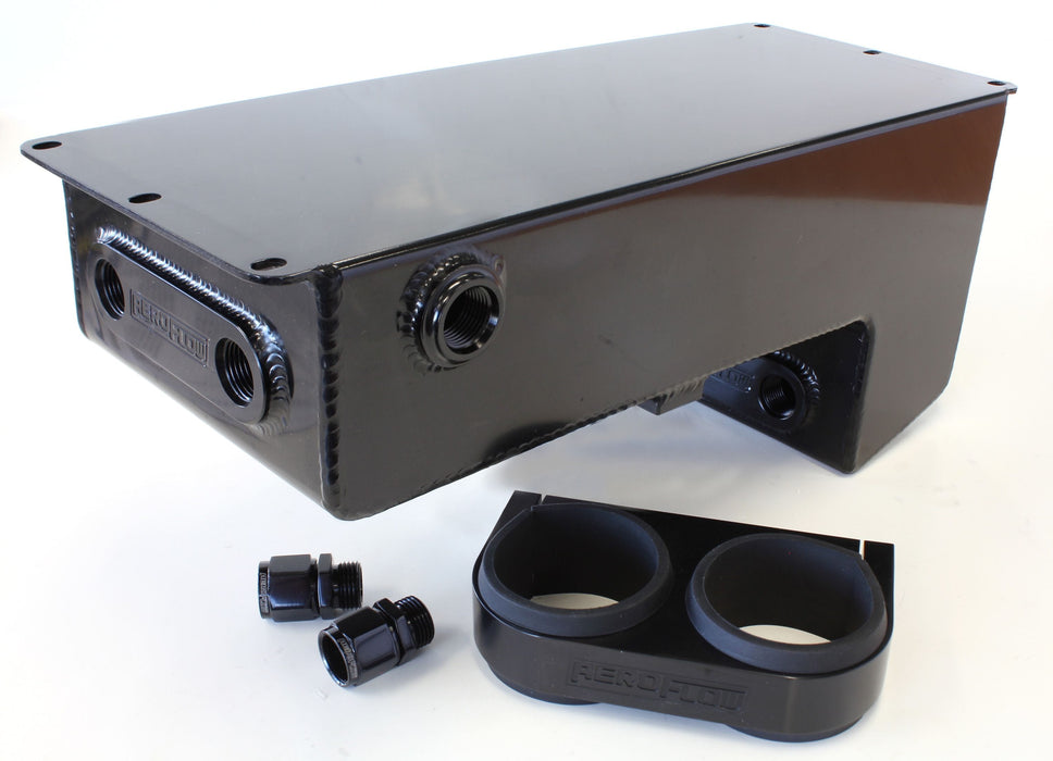 Aeroflow Performance Black Finish. Dual EFI Pump Under-Car Surge Tank AF77-1044BLK Autofit
