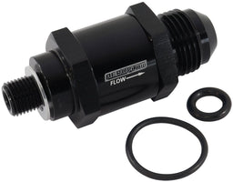 Aeroflow Performance Black Finish EFI Fuel Pump Check Valve -6AN (M10 x 1.00mm) AF616-06BLK Autofit