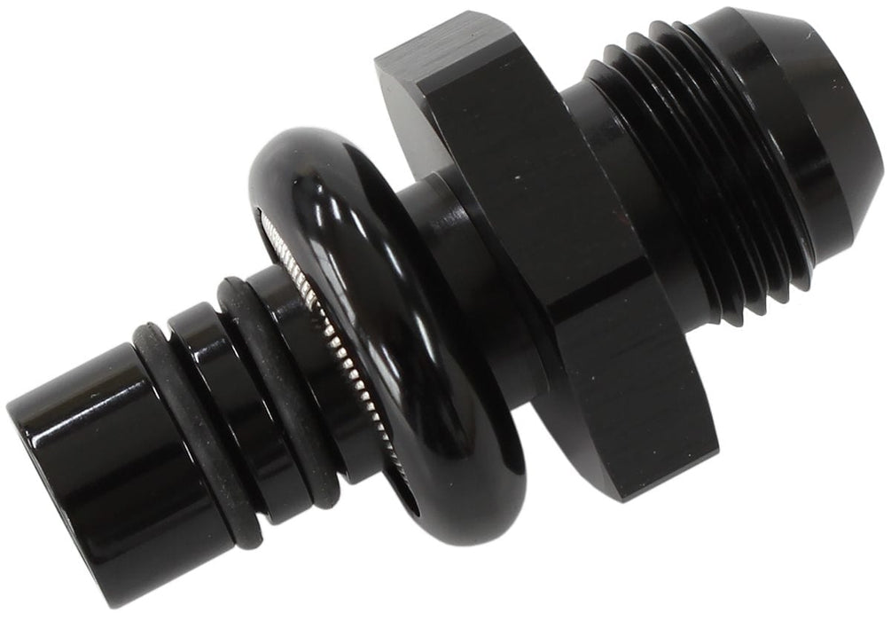 Aeroflow Performance Black Finish Ford EFI Regulator Adapter -8AN with .550" Shank AF64-5508BLK Autofit