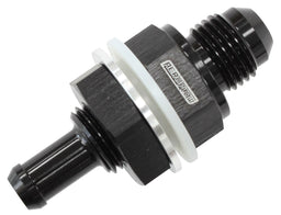 Aeroflow Performance Black Finish Fuel Cell Bulkhead Fitting -8AN to 1/2" Barb AF927-08-08BLK Autofit