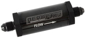 Aeroflow Performance Black Finish. Includes 30 Micron Element, 3" Long, 1" O.D Long Inline Fuel & Oil Filter -4AN AF607-04BLK Autofit