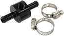 Aeroflow Performance Black Finish Inline 3/8" Barb Adapter with 1/8" Port AF138-06BLK Autofit