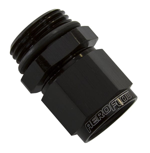 Aeroflow Performance Black Finish Male -10 ORB to Female -10AN Swivel Adapter AF907-10BLK Autofit