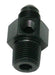 Aeroflow Performance Black Finish Male NPT to Adapter 1/8" to -4AN with 1/8" Port AF139-04-02BLK Autofit