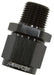 Aeroflow Performance Black Finish Male NPT to Female AN Straight Fitting 1/2" to -12AN AF916-12-08BLK Autofit