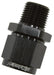 Aeroflow Performance Black Finish Male NPT to Female AN Straight Fitting 1/8" to -6AN AF916-06-02BLK Autofit