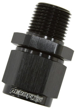 Aeroflow Performance Black Finish Male NPT to Female AN Straight Fitting 3/8" to -6AN AF916-06-06BLK Autofit