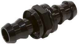 Aeroflow Performance Black Finish Male to Male Barb Push Lock Adapter -10 to -10 AF410-10BLK Autofit