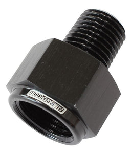 Aeroflow Performance Black Finish NPT Pipe Reducer 1/8" to 1/4" AF912-02-04BLK Autofit