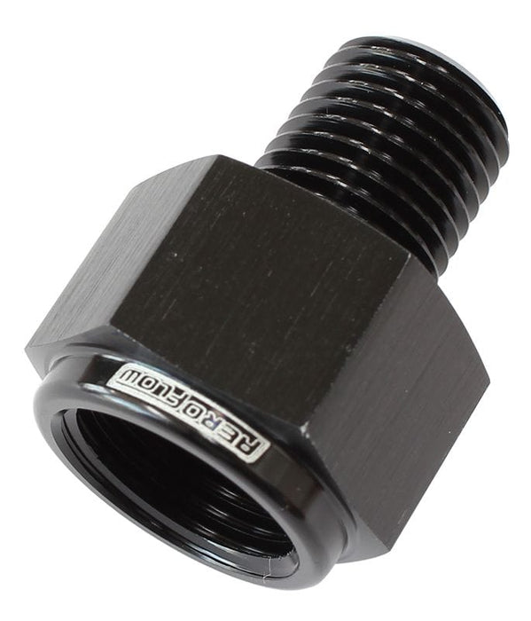 Aeroflow Performance Black Finish NPT Pipe Reducer 1/8" to 1/4" AF912-02-04BLK Autofit
