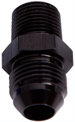 Aeroflow Performance Black Finish NPT to Straight Male Flare Adapter 1/4" to -10AN AF816-10-04BLK Autofit