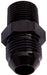 Aeroflow Performance Black Finish NPT to Straight Male Flare Adapter 1/4" to -10AN AF816-10-04BLK Autofit