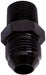 Aeroflow Performance Black Finish NPT to Straight Male Flare Adapter 1/4" to -4AN AF816-04-04BLK Autofit