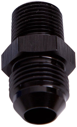 Aeroflow Performance Black Finish NPT to Straight Male Flare Adapter 3/4" to -10AN AF816-10-12BLK Autofit