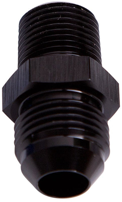 Aeroflow Performance Black Finish NPT to Straight Male Flare Adapter 3/4" to -6AN AF816-06-12BLK Autofit