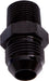 Aeroflow Performance Black Finish NPT to Straight Male Flare Adapter 3/8" to -6AN AF816-06-06BLK Autofit