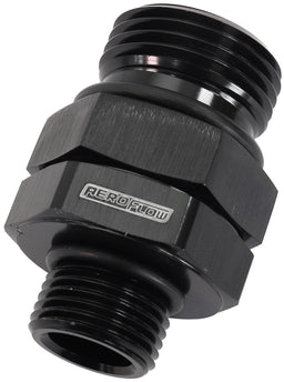 Aeroflow Performance Black Finish ORB Male to Male Swivel -12 ORB to -10 ORB AF929-12-10BLK Autofit