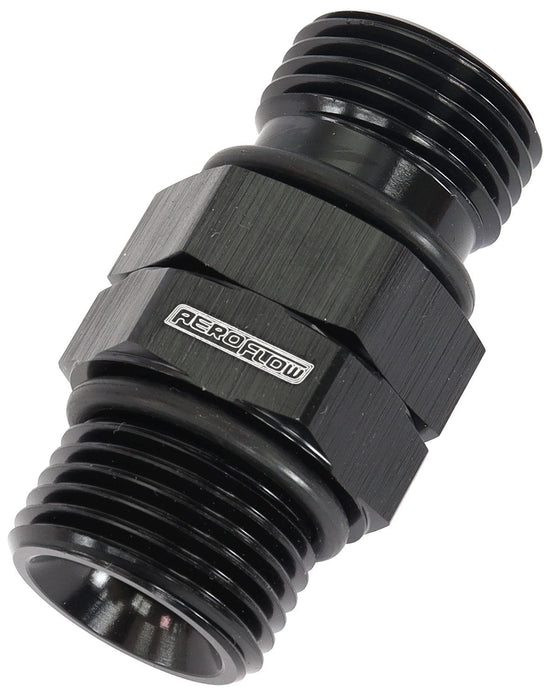 Aeroflow Performance Black Finish ORB Male to Male Swivel -8 ORB to -8 ORB AF929-08BLK Autofit