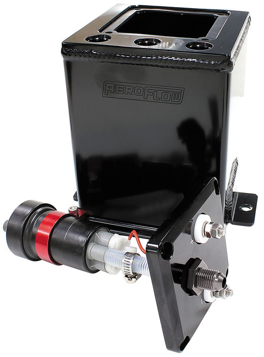 Aeroflow Performance Black Finish Single 40mm Pump Surge Tank AF77-4055BLK Autofit