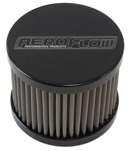 Aeroflow Performance Black Finish. Stainless Steel Billet Breather with -8AN Female Thread AF77-2002BLK Autofit