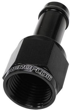 Aeroflow Performance Black Finish Straight -16AN Female to 1" (25mm) Male Barb Hose Fitting AF411-16BLK Autofit