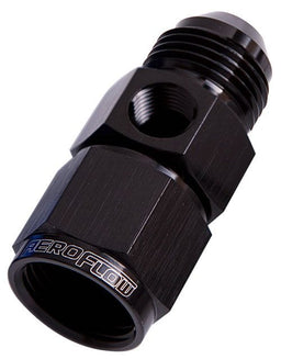 Aeroflow Performance Black Finish Straight Female to Male with 1/8" Port -4AN AF140-04BLK Autofit