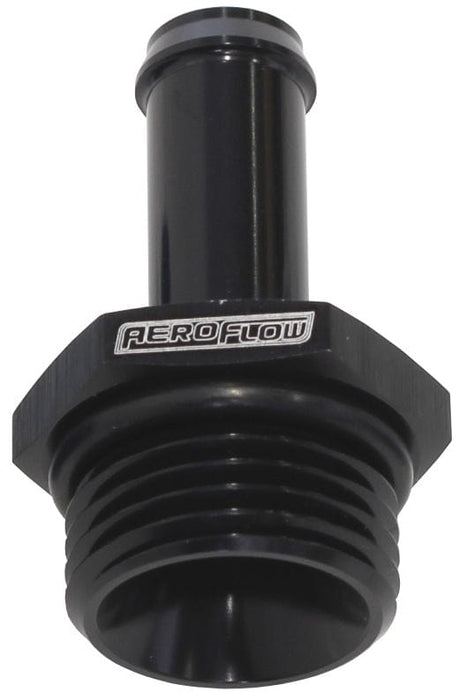 Aeroflow Performance Black Finish Straight Hose Barb 3/8" to -6 ORB AF414-06-06BLK Autofit