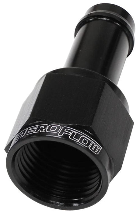 Aeroflow Performance Black Finish Straight Hose Barb 3/8" to -6AN Female AF411-06BLK Autofit