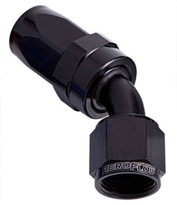 Aeroflow Performance Black Finish. Suit 100 & 450 Series Hose 100 Series Taper 45° Swivel Hose End -16AN AF102-16BLK Autofit