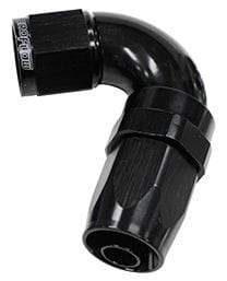 Aeroflow Performance Black Finish. Suit 100 & 450 Series Hose 150 Series Taper One-Piece Full Flow Swivel 120° Hose End -6AN AF154-06BLK Autofit