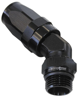 Aeroflow Performance Black Finish. Suit 100 & 450 Series Hose ORB Taper Swivel 45° Hose End -12 ORB to -10AN AF844-10-12BLK Autofit