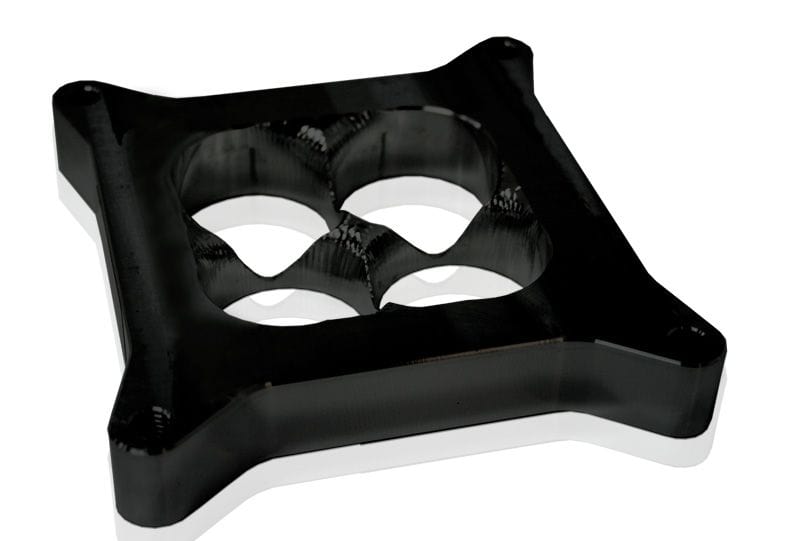 Aeroflow Performance Black Finish. Suit 4150 Style Flange 1" Tapered High Velocity Carburettor Spacer AF64-2044BLK Autofit