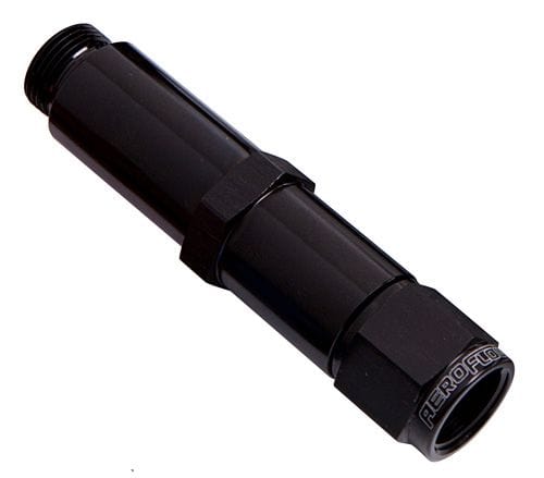 Aeroflow Performance Black Finish. Suit Barry Grant / Demon Carburettor Adapter - Female -6AN AF161-06-1BLK Autofit