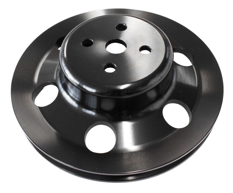 Aeroflow Performance Black Finish. Suit Ford 302-351C 4-Bolt Billet Water Pump Pulley AF64-2023BLK Autofit