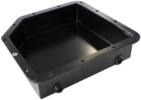 Aeroflow Performance Black Finish. Suit GM Turbo 350 3" Deep Fabricated Transmission Pan including Filter Extension AF72-3003BLK Autofit