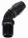 Aeroflow Performance Black Finish. Suits 100 & 450 Series Hose 45° Male NPT Full Flow Swivel Hose End 1/2" to -10AN AF528-10-08BLK Autofit