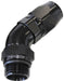 Aeroflow Performance Black Finish. Suits 100 & 450 Series Hose 45° Male ORB Full Flow Swivel Hose End -12 ORB to -16AN AF544-16-12BLK Autofit